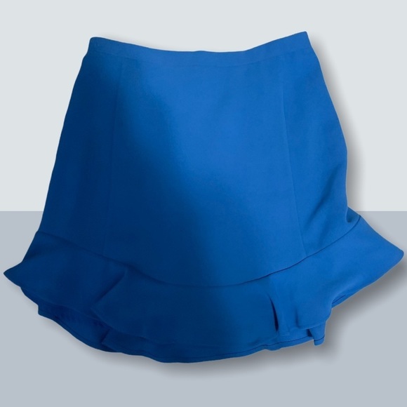 Size 6 Blue J. Crew Trumpet Skirt - Picture 2 of 7